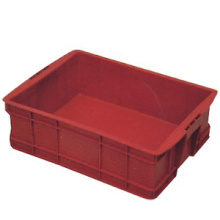 Rotatividade de plástico vermelho caixa com tampa